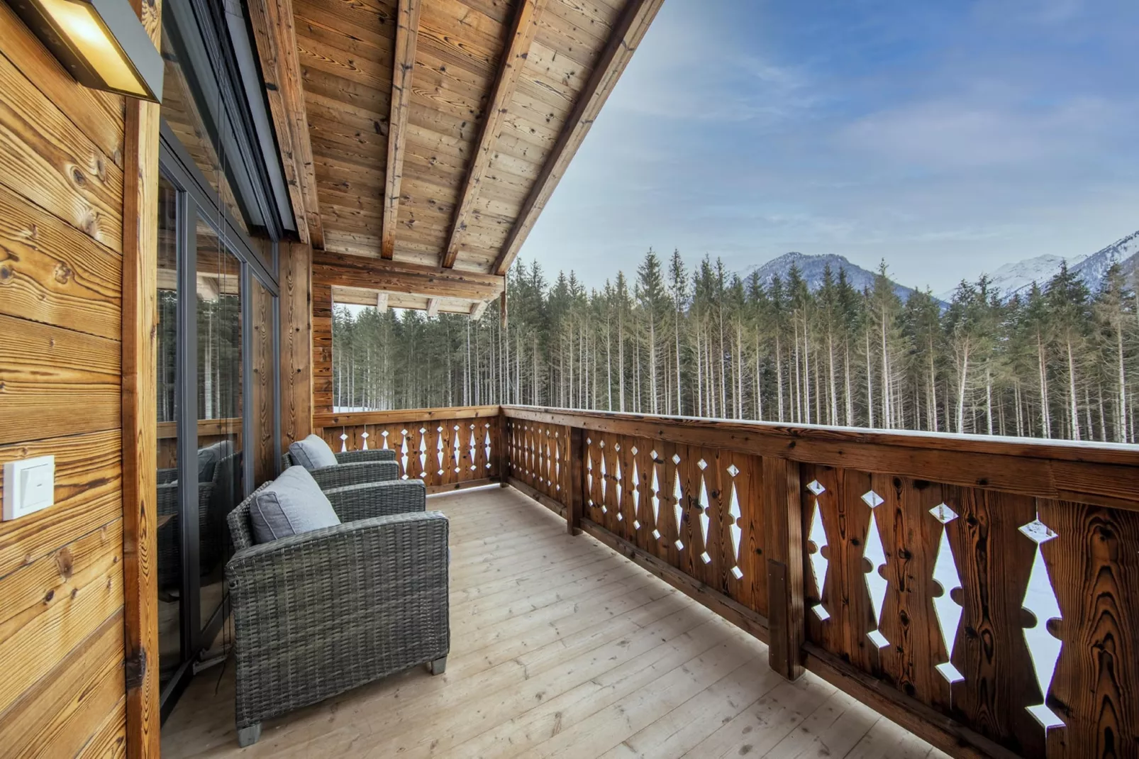 Nationalpark Chalet Daberspitze-Terrassenbalkon