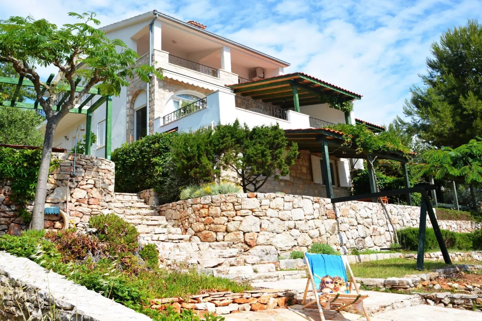 Blissful Bay Apartments Vrboska - One Bedroom Apartment with Balcony (owner Smokva)-Außenbereich