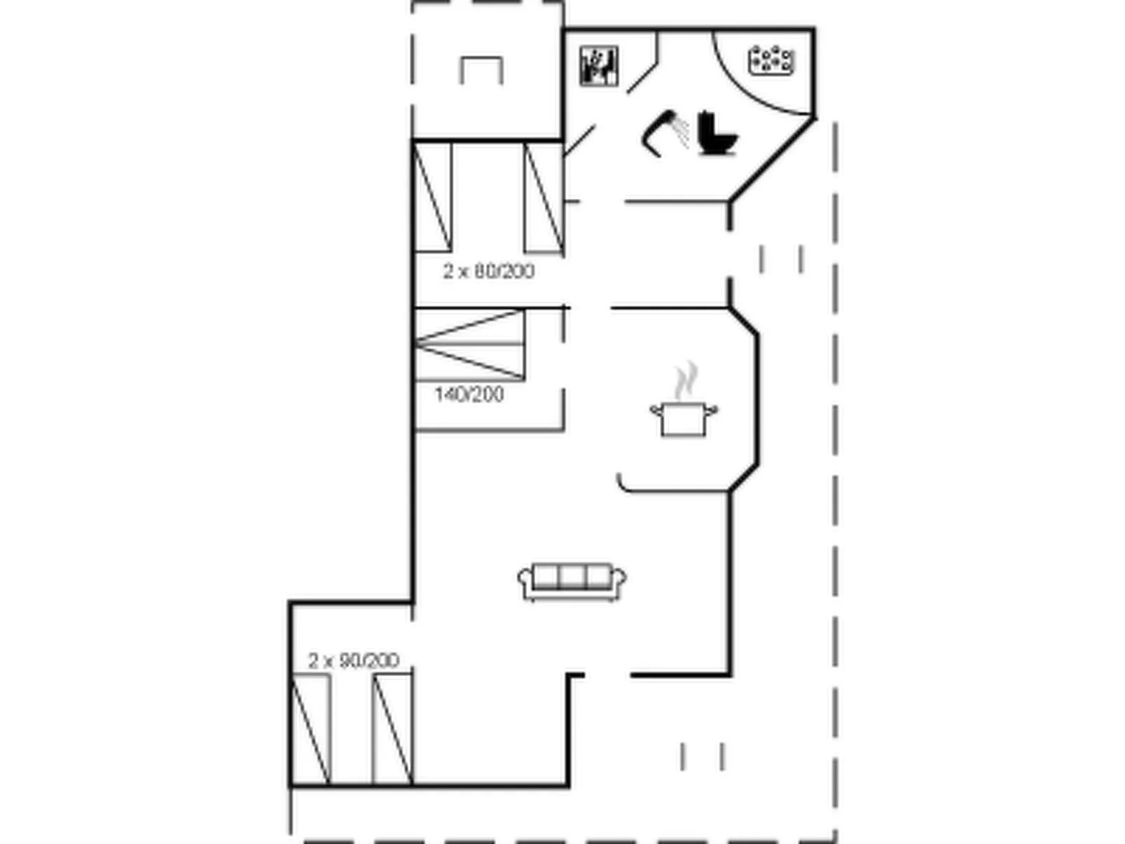 "Aasta" - 250m from the sea-Drinnen