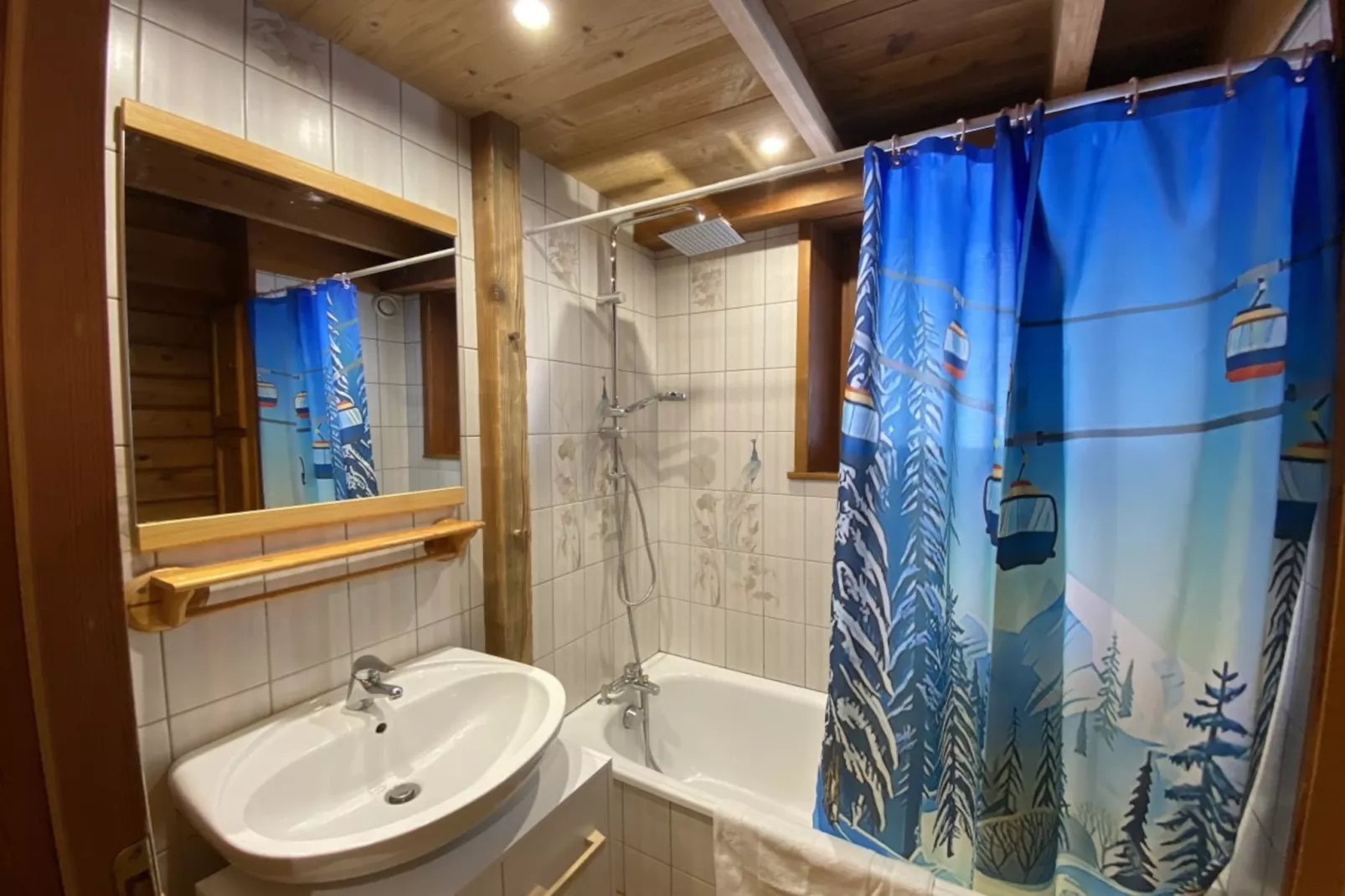 LE SKIEUR  Chalet en bois-Bathroom