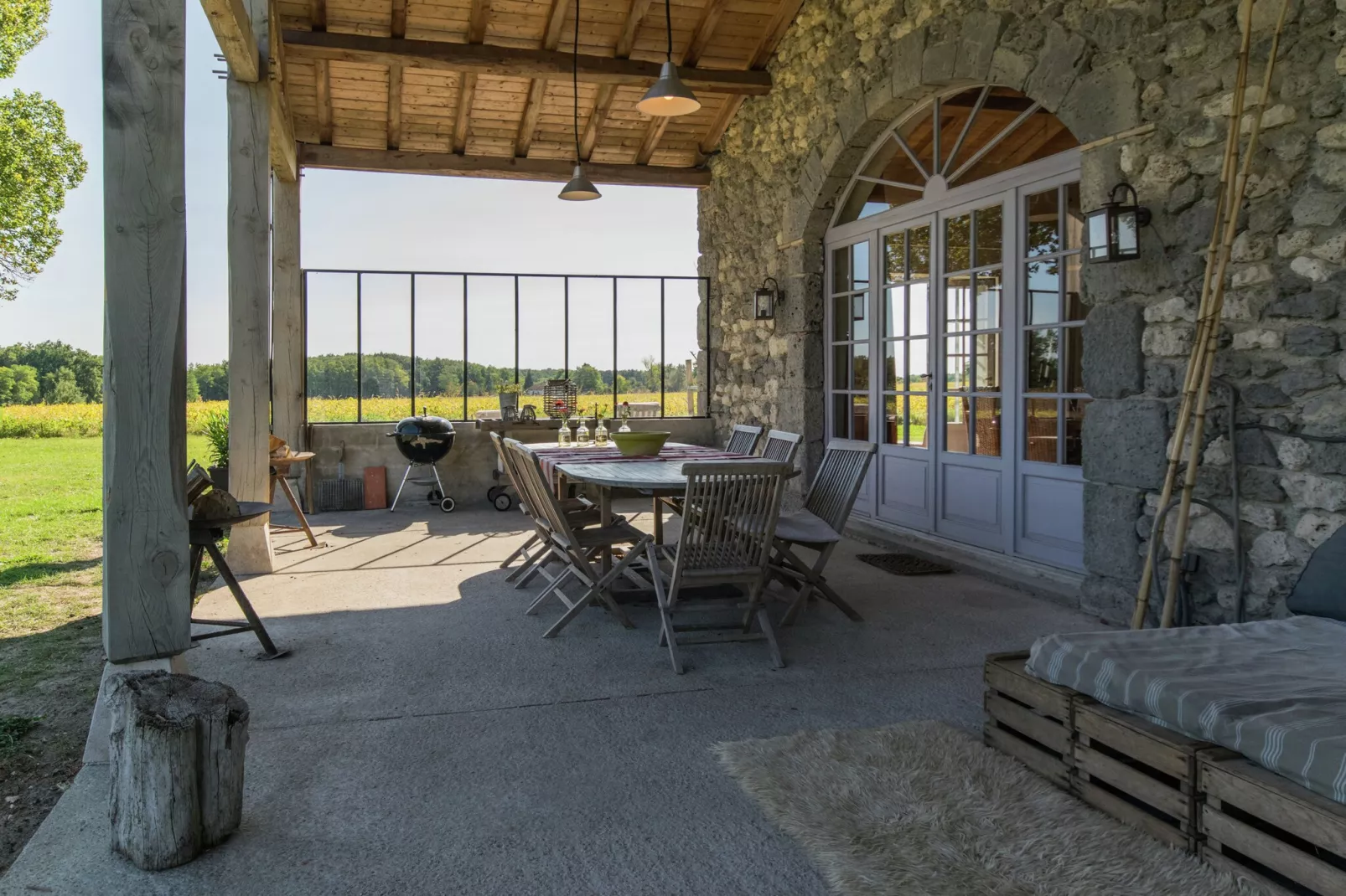 Mas d'Ourbise Penan-Terrassenbalkon