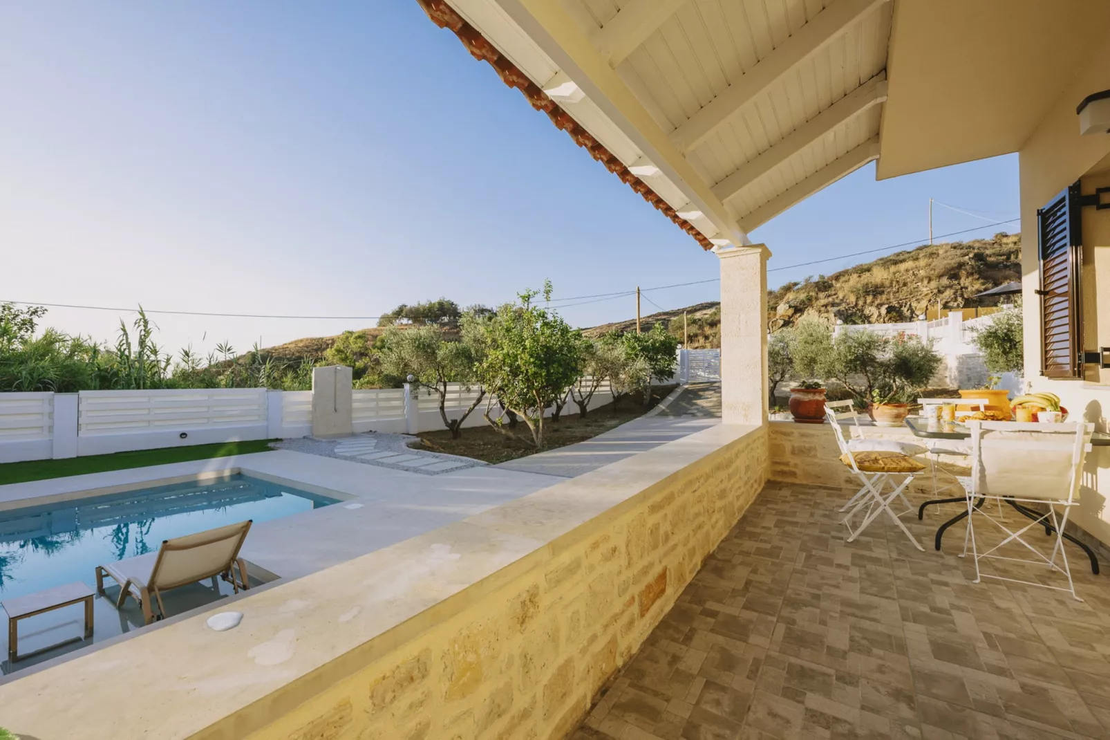 Villa Panormo Crete-Terrace balcony