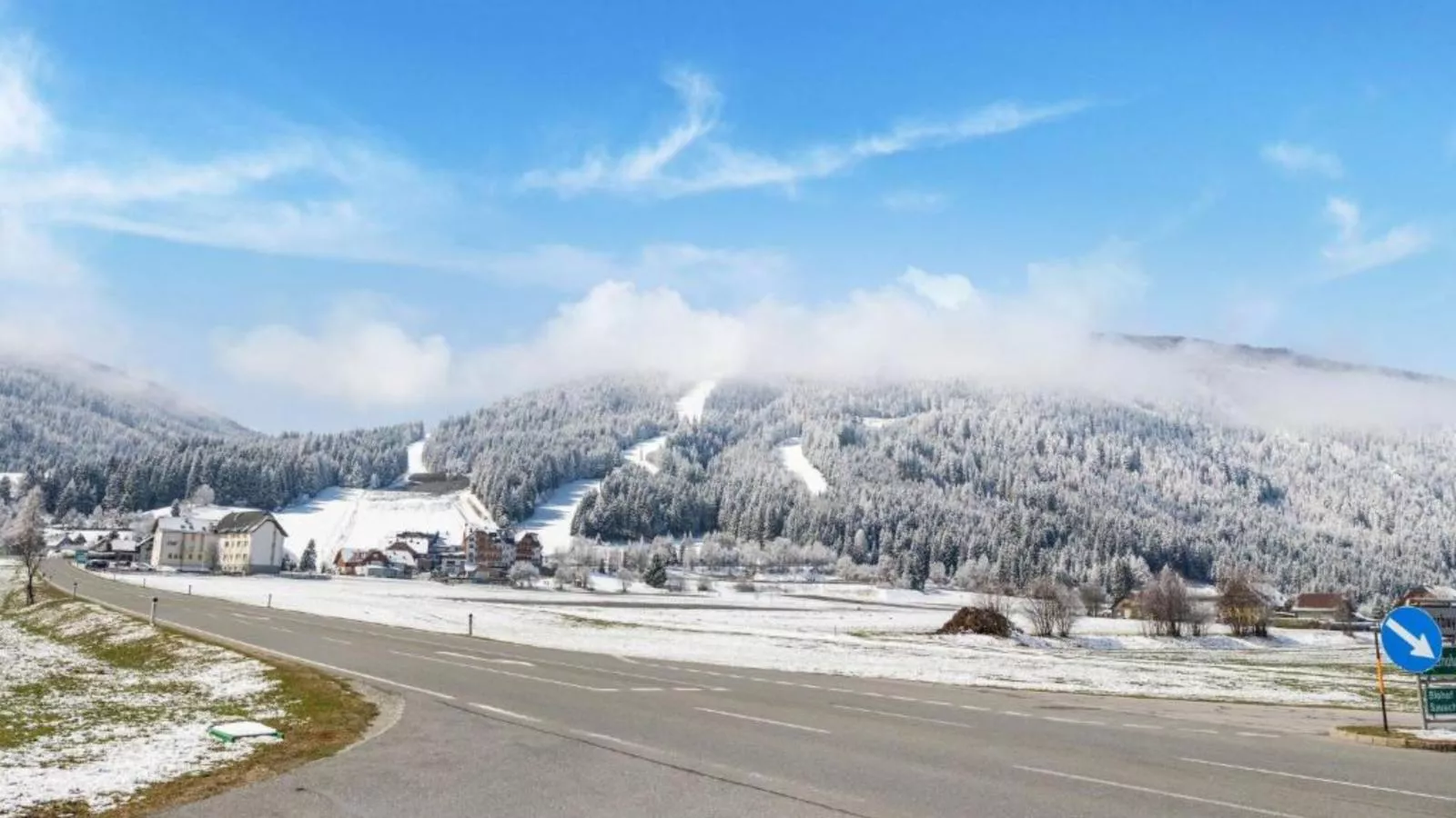 An der Piste-Gebiet Winter 5 km