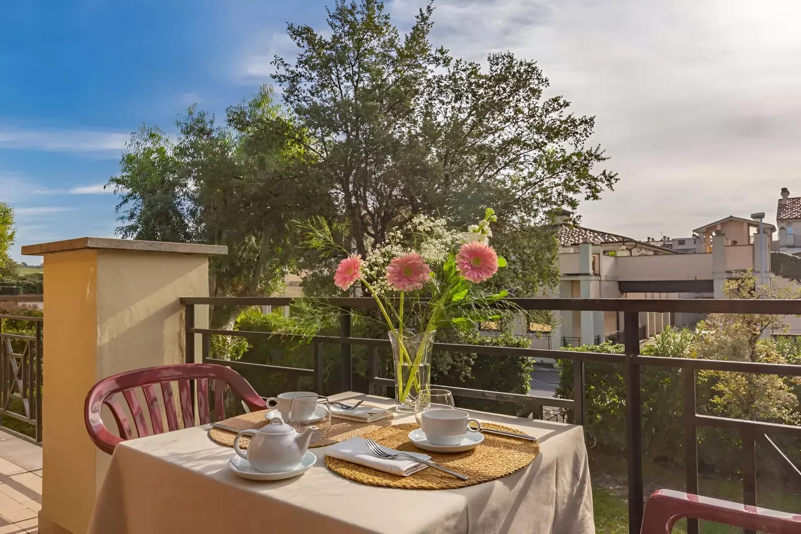 Quadrilocale vista giardino 217-Terrace balcony