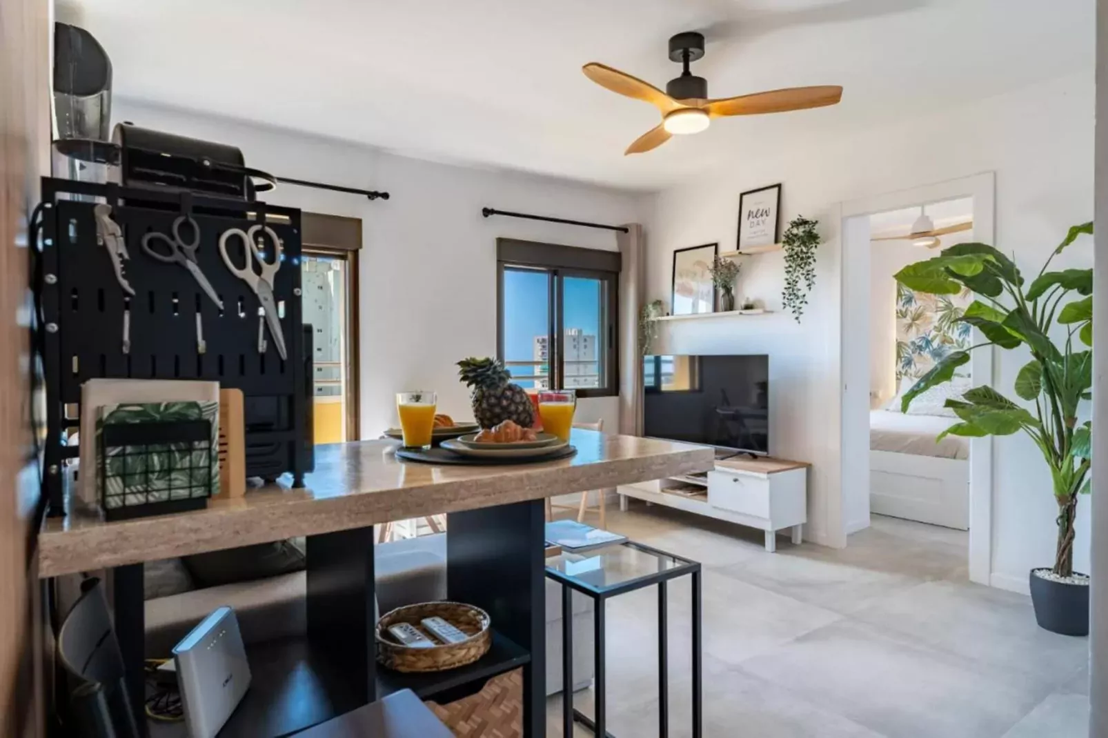 Apartamento con vistas al mar-Cuisine