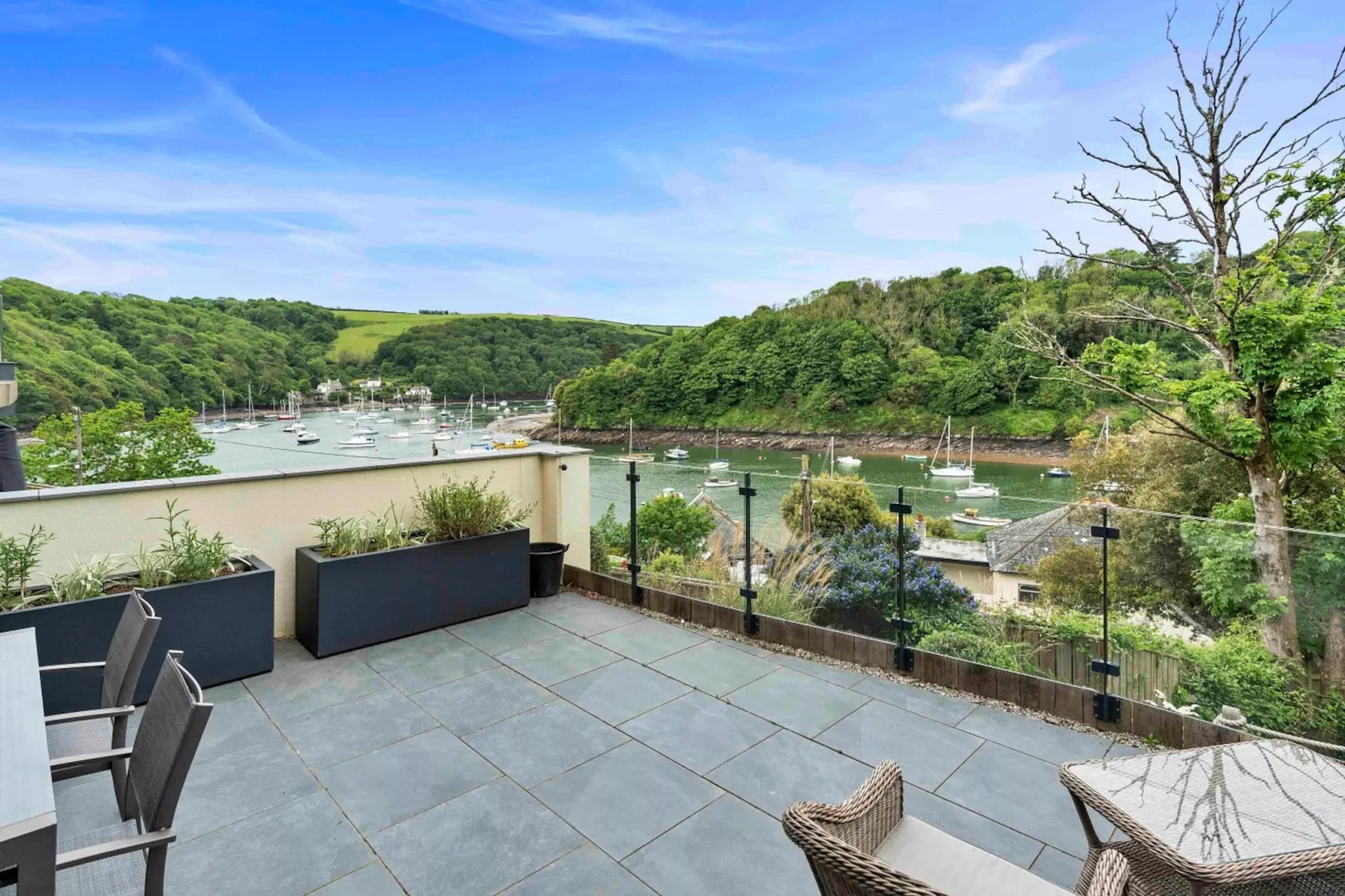 Yealm Wood-Terrasse