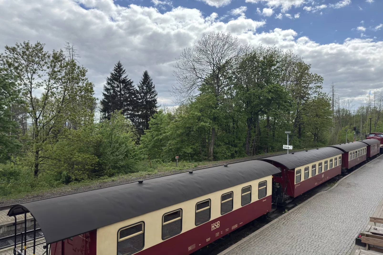 Apartment im alten Bahnhof-View summer