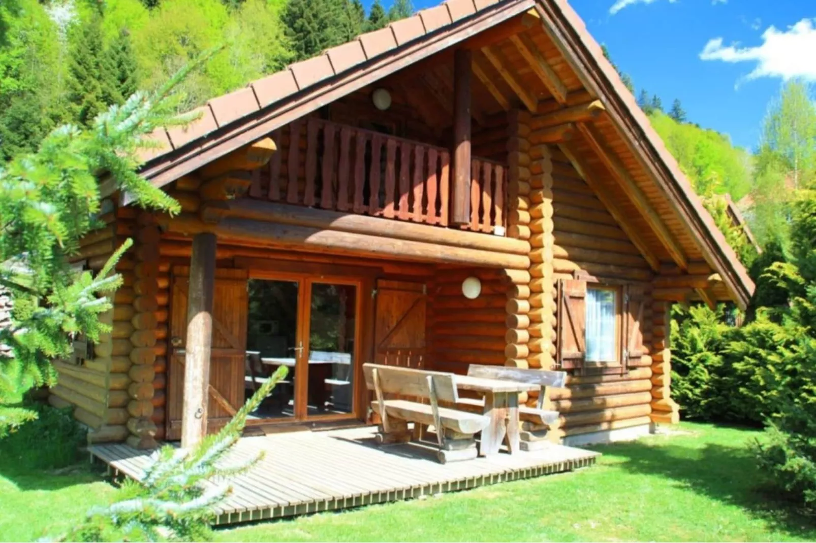 L'OURS BLANC Chalet en rondins-Außenbereich