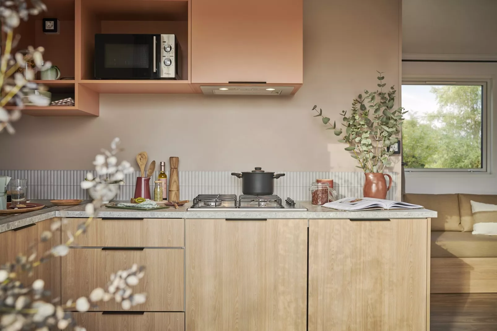 Camping L'Air Marin Vias-Plage  Mobilhome PLAYA 2CH-Kitchen