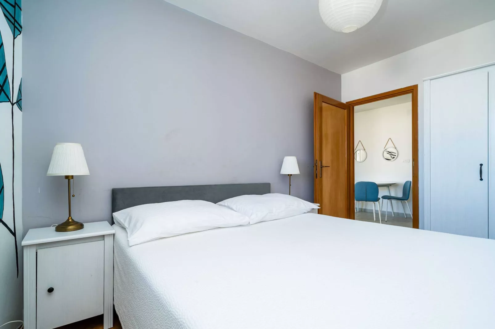 Apartment Radovan - One-Bedroom Apartment with Balcony and Sea View-Schlafzimmer