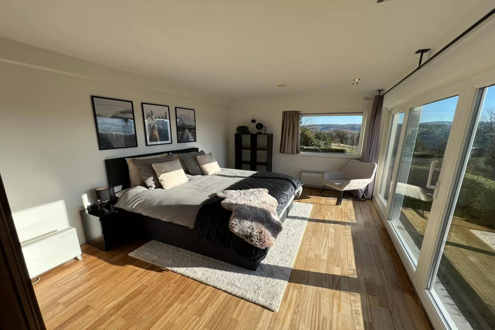 Schöne freistehende Villa mit Sauna in Érezée-Schlafzimmer