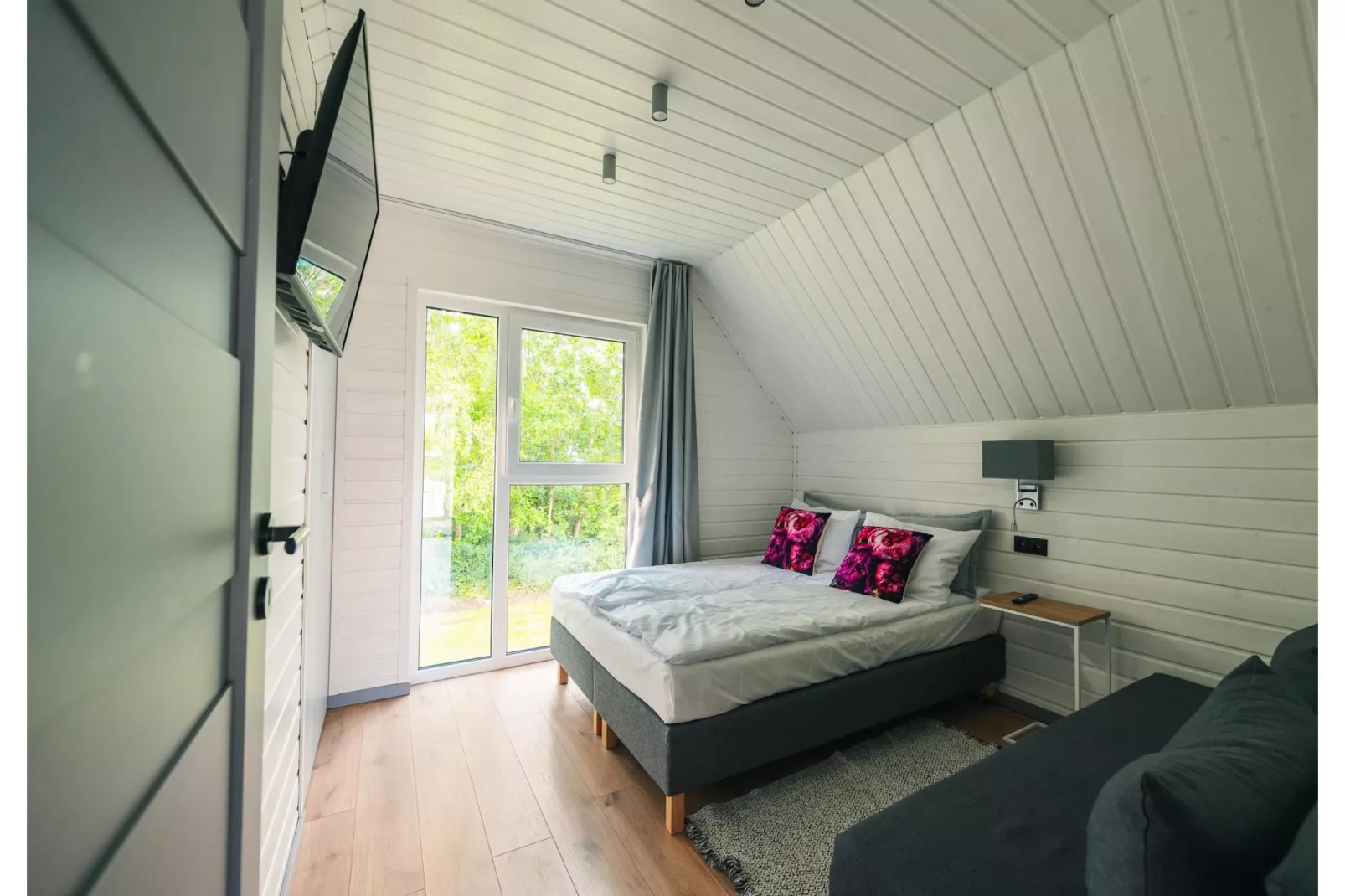 Villa Hoff Ferienhäuser Domek 5 Pers-Bedroom