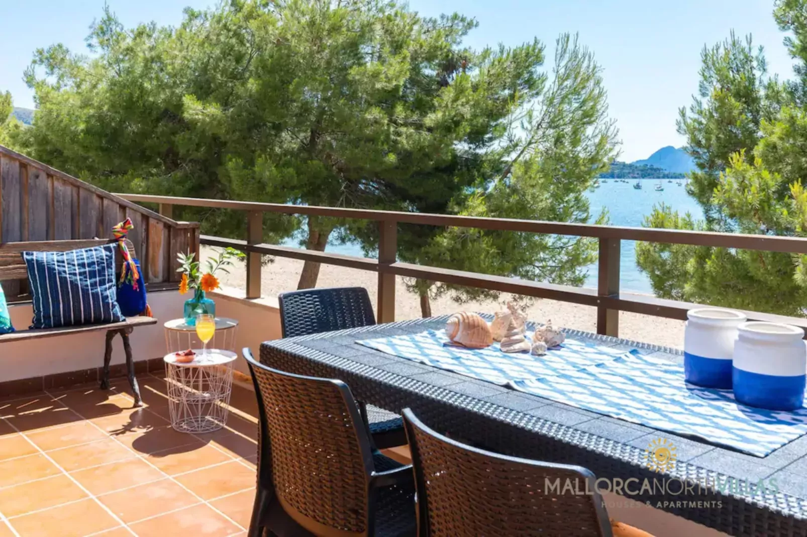 Apartamento Voramar I : Primera Línea en Pine Walk-Terrassenbalkon