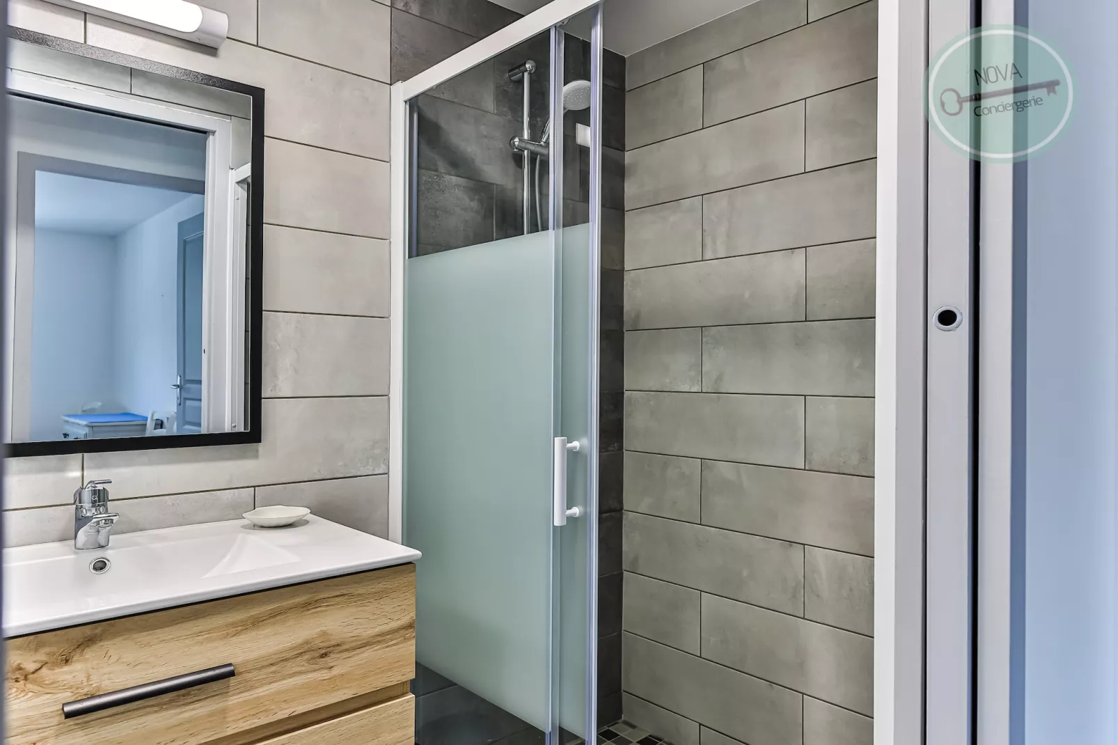 Maison Ker Mona entre plage et commerces-Badezimmer