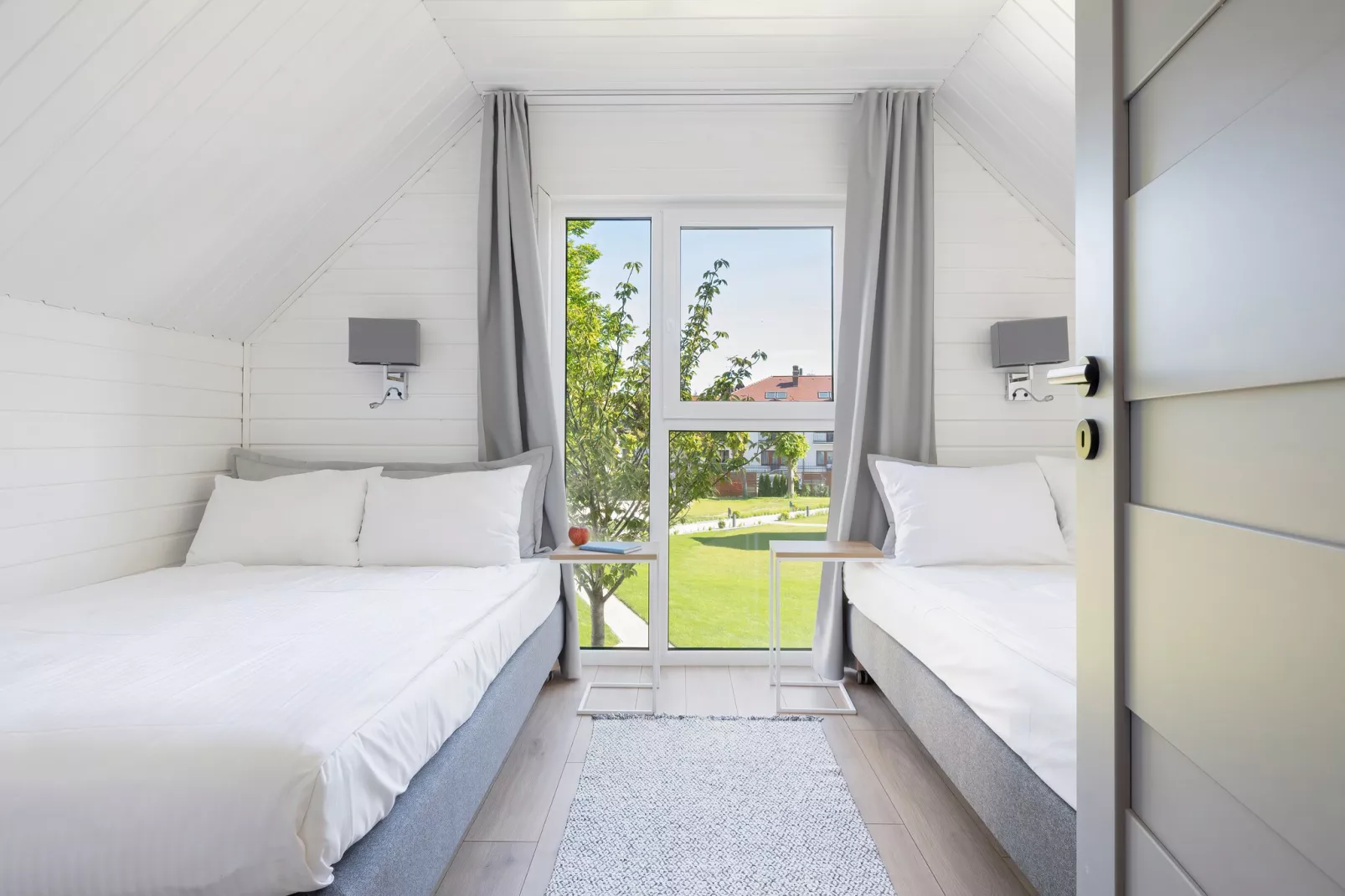 Villa Hoff Ferienhäuser Domek 6 Pers-Bedroom