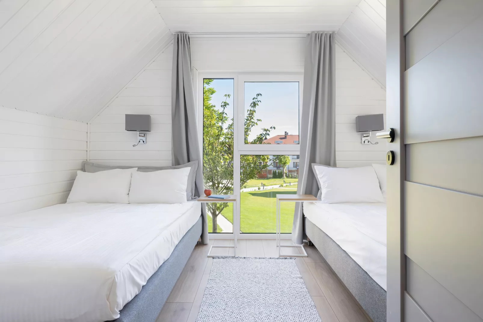Villa Hoff Ferienhäuser Domek 5 Pers-Bedroom