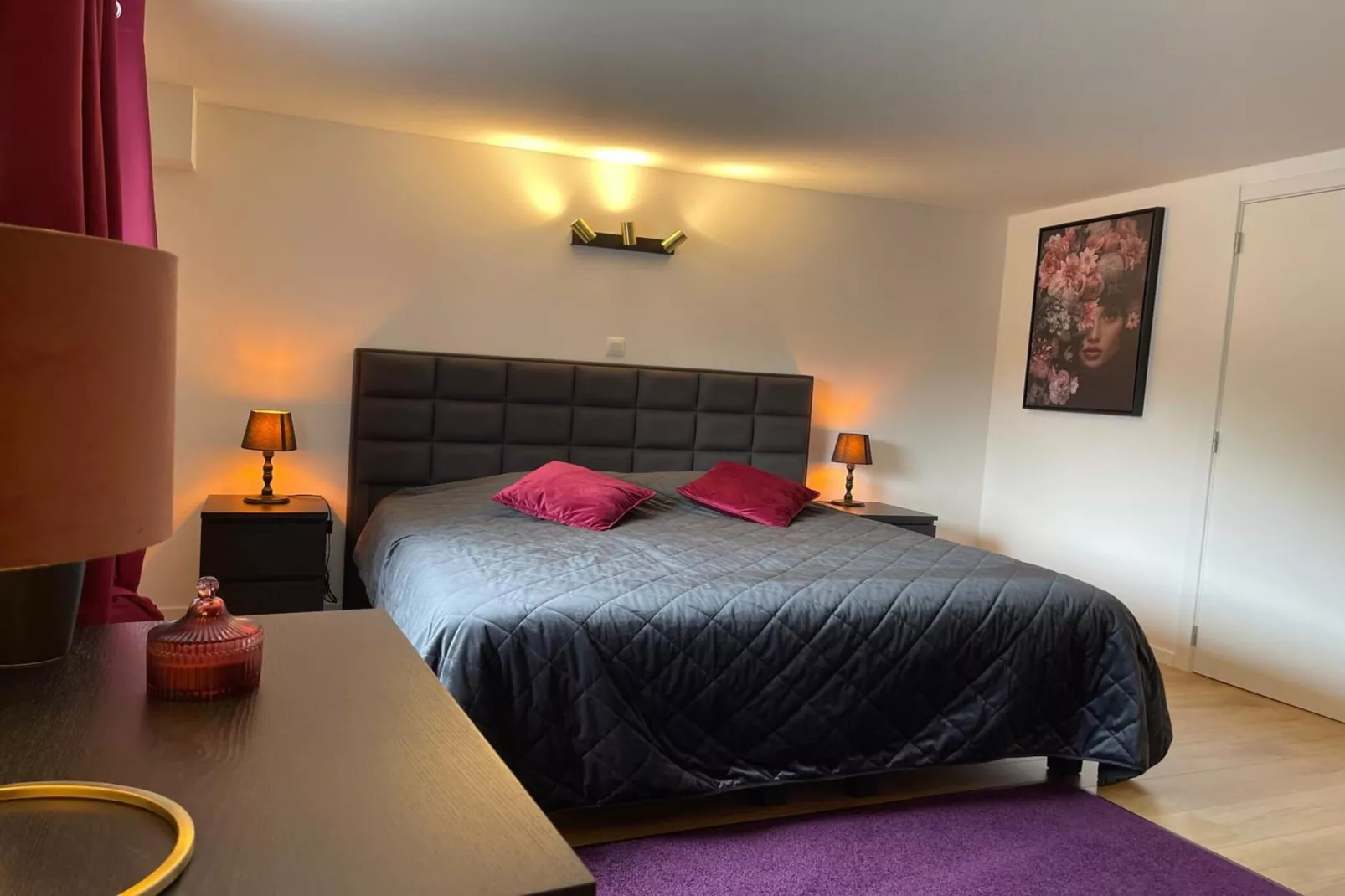 Rooftop Purple-Bedroom