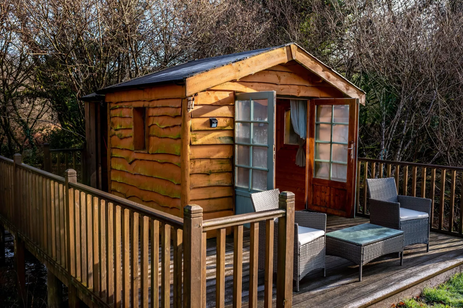 Yeworthy Eco-Treehouse-Terrasse