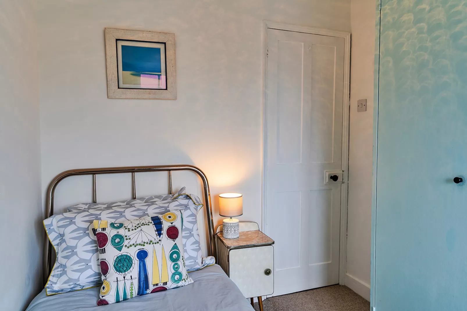 Cosy Mousehole Cottage with Sea Views-Bedroom