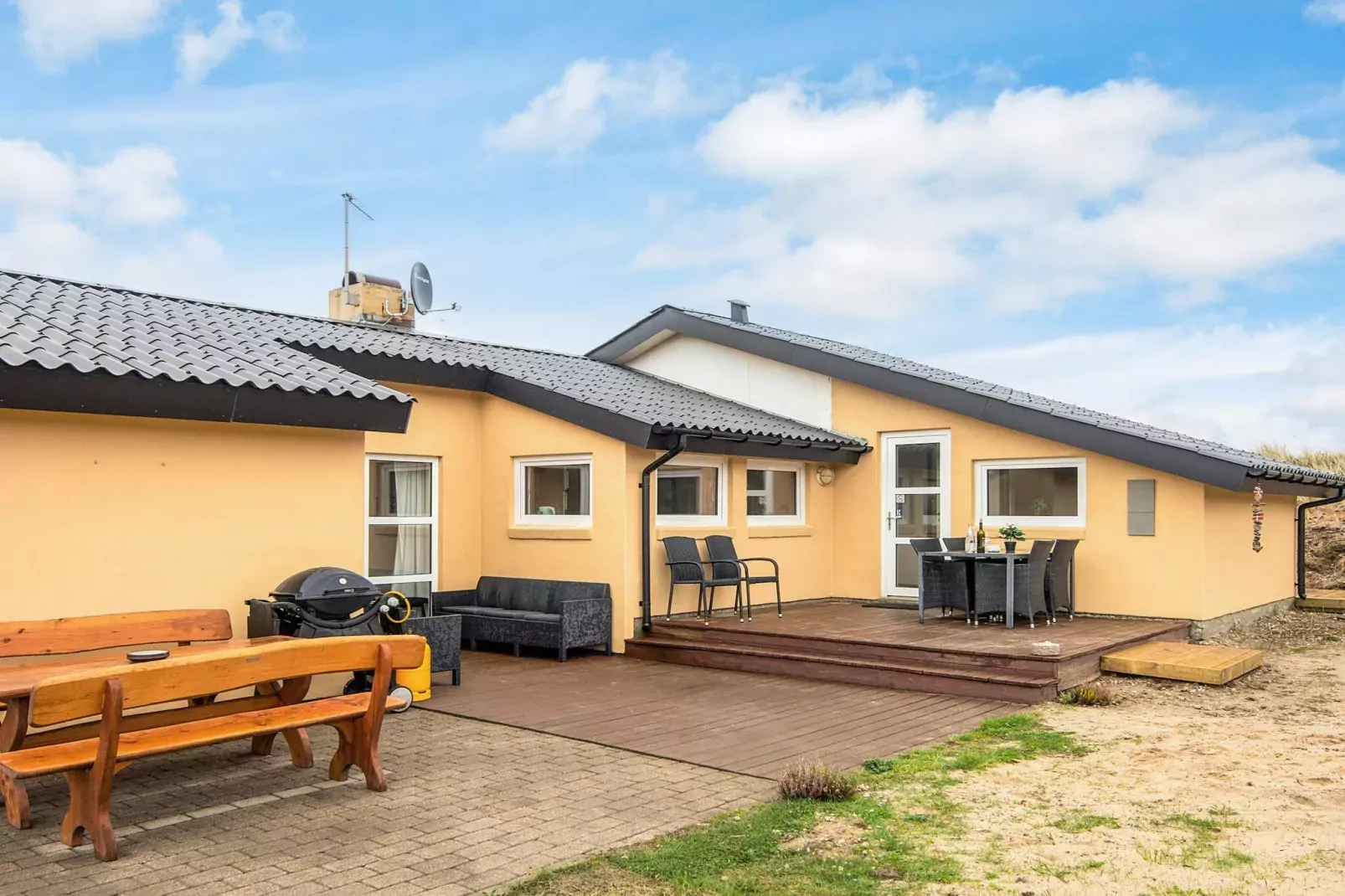 Maison de vacances pour 8 a Hvide Sande-Vue