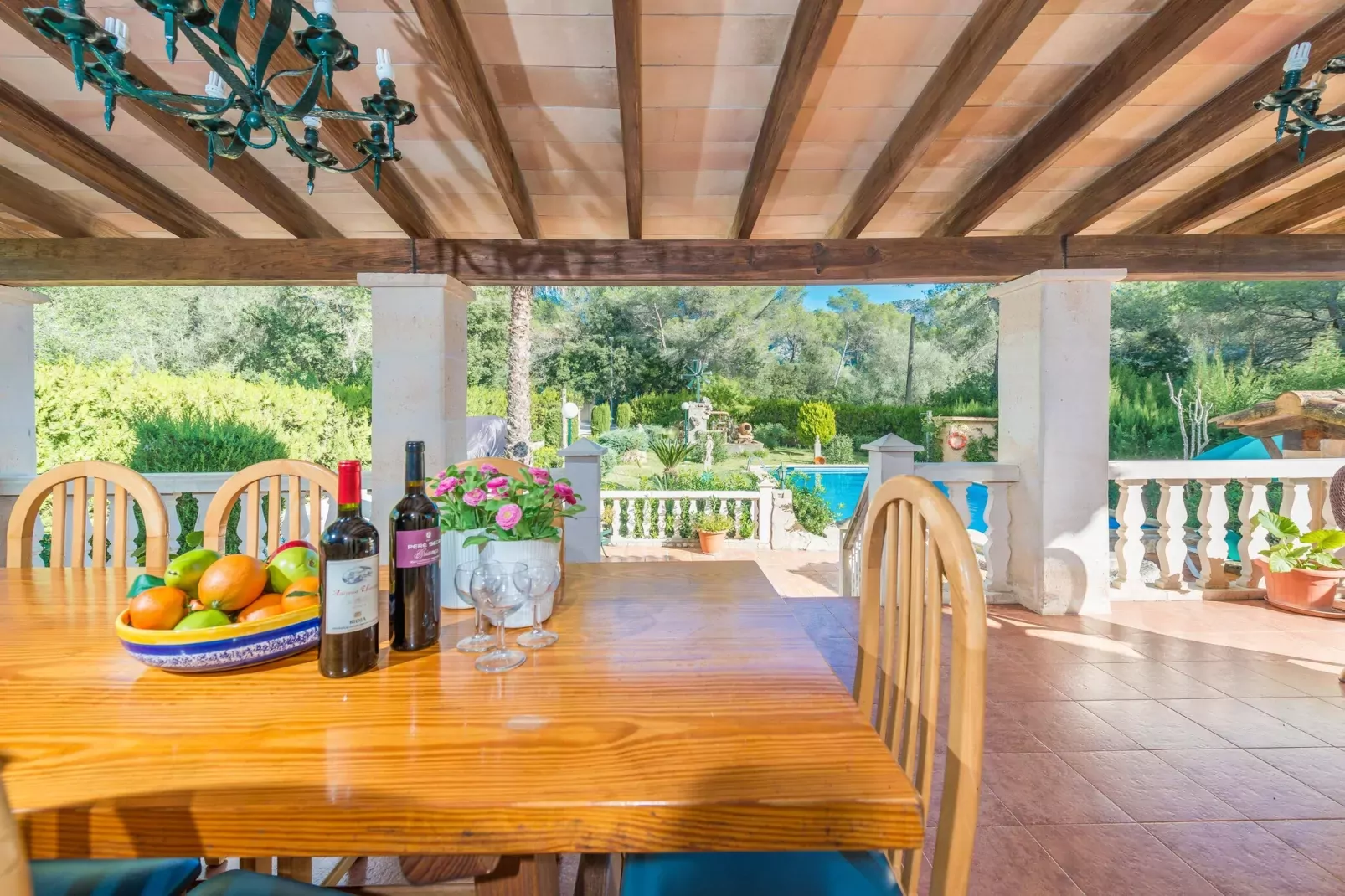 Els Pins - Terrasse/Balkon