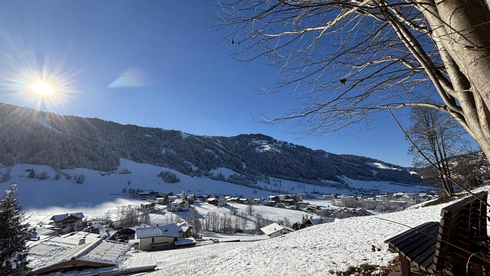 Kitzbüheler-Alpen Chalet-Aussicht Winter