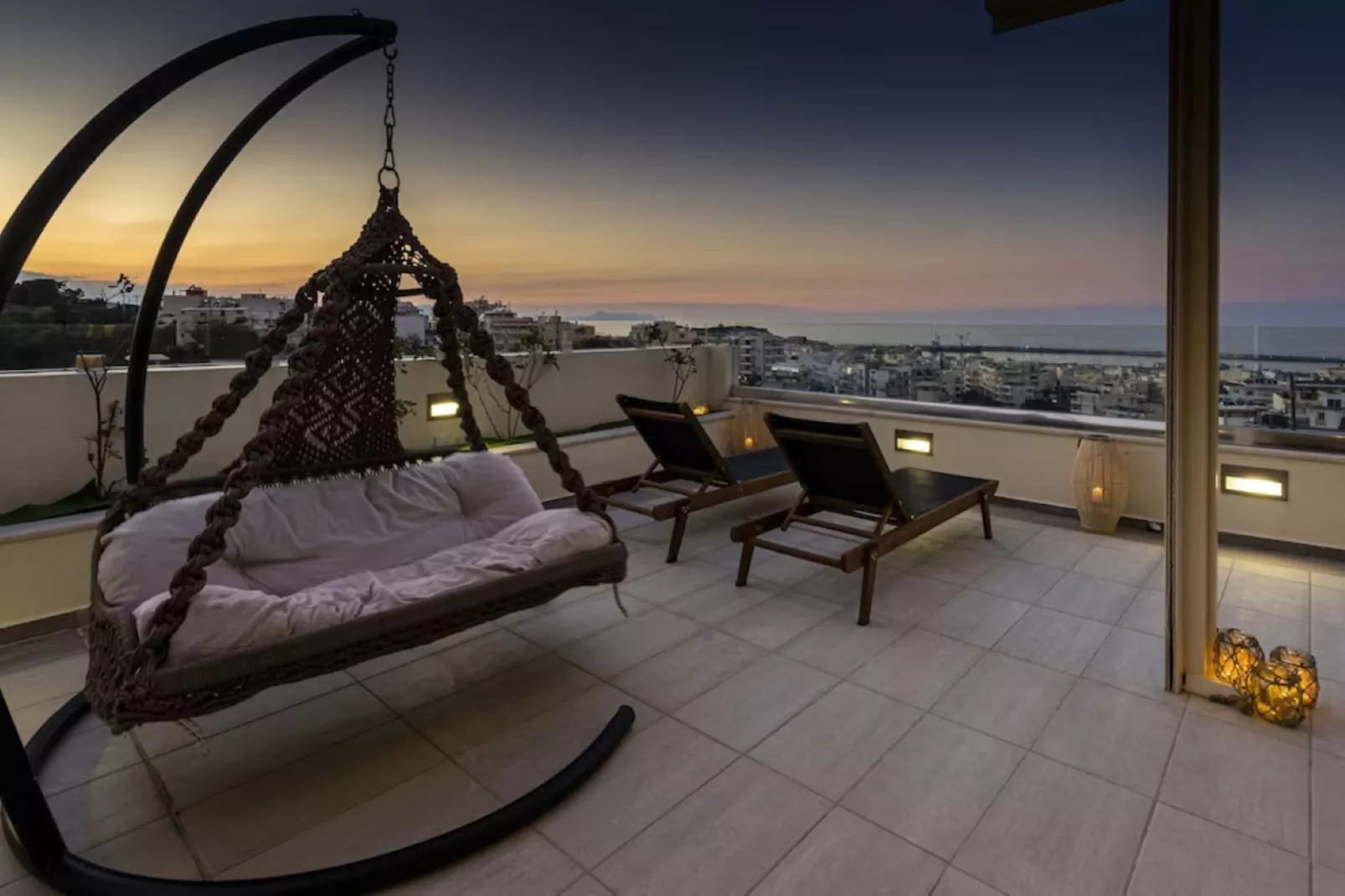 Helen Luxury Holiday House With Sea View-Terrace