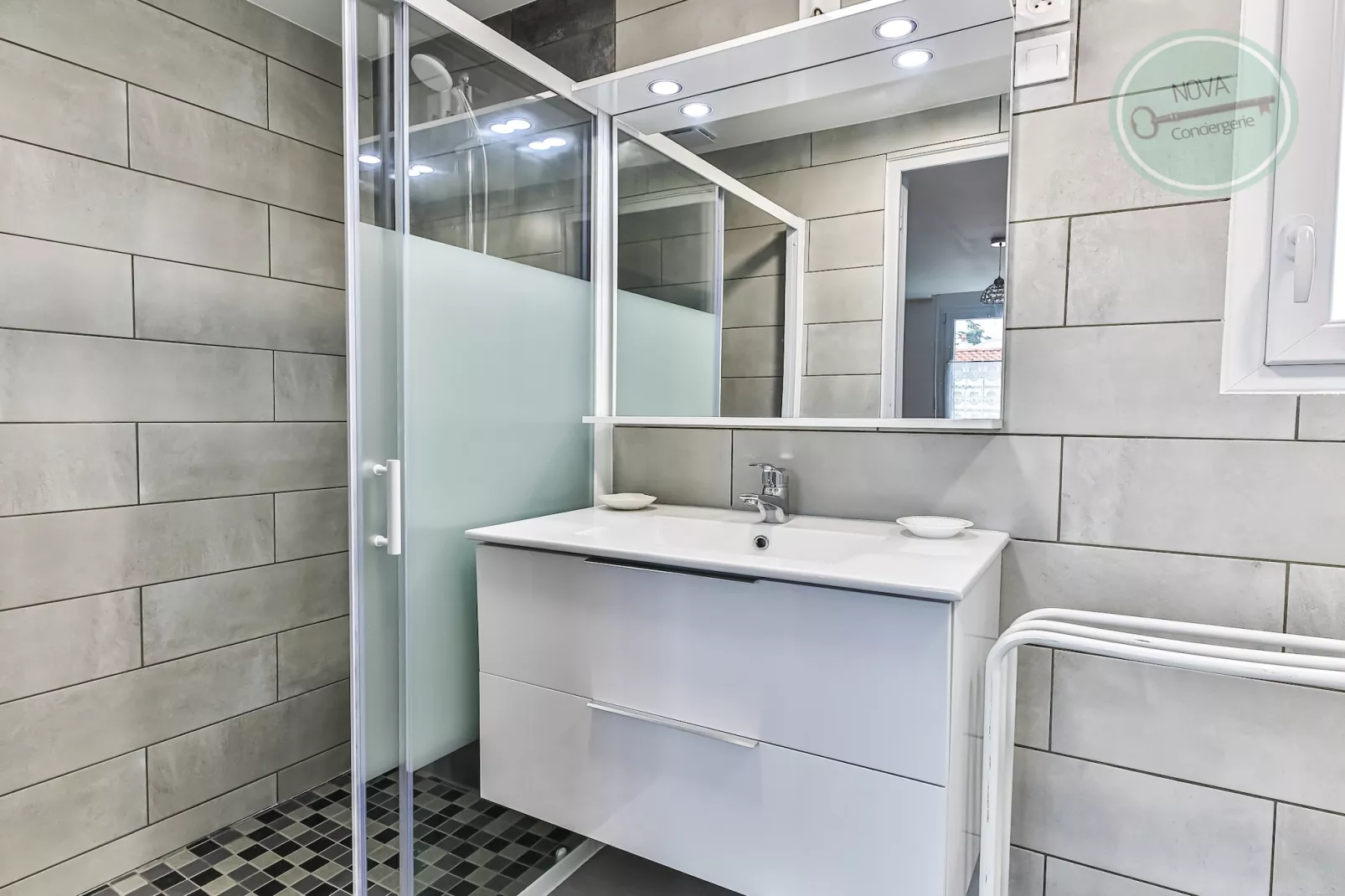 Maison Ker Mona entre plage et commerces-Badezimmer