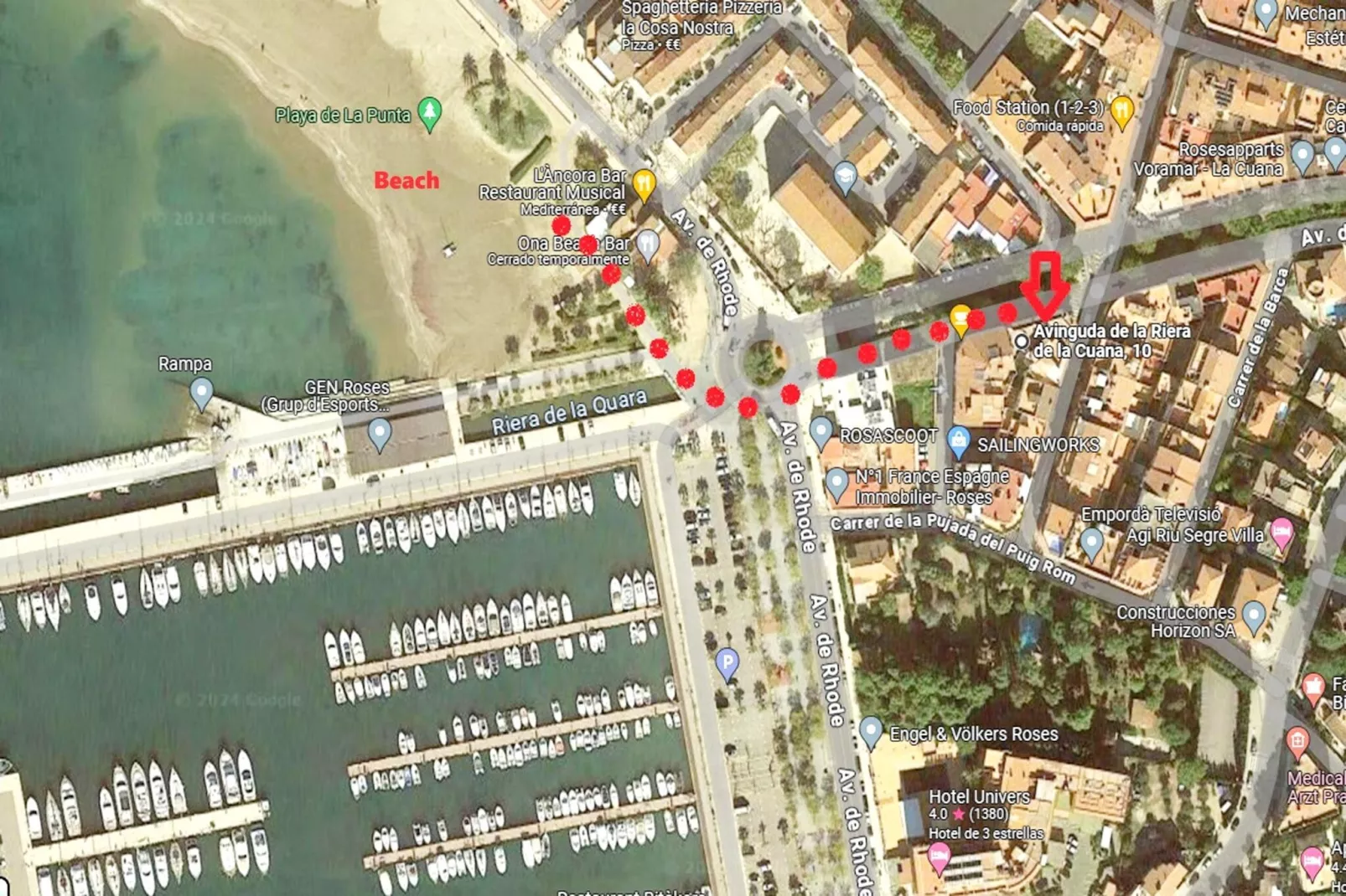1232 GAUDI 100m PLAYA-Gebiete Sommer 20 km