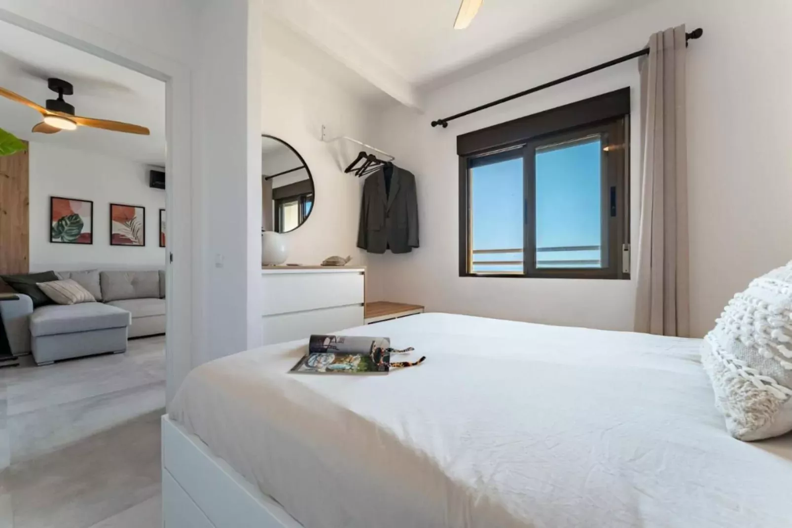 Apartamento con vistas al mar-Chambre