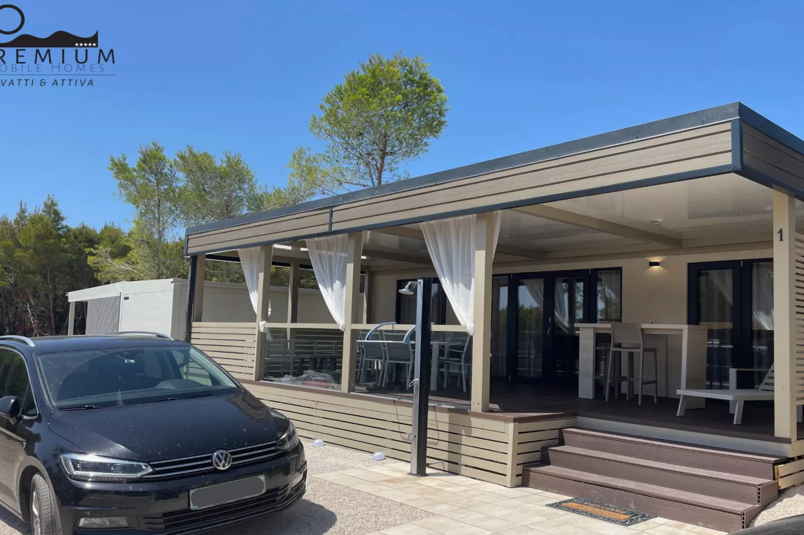 Charming Two-bedroom Mobile Homes Drage - Mobile Home with Sea View-Außenbereich