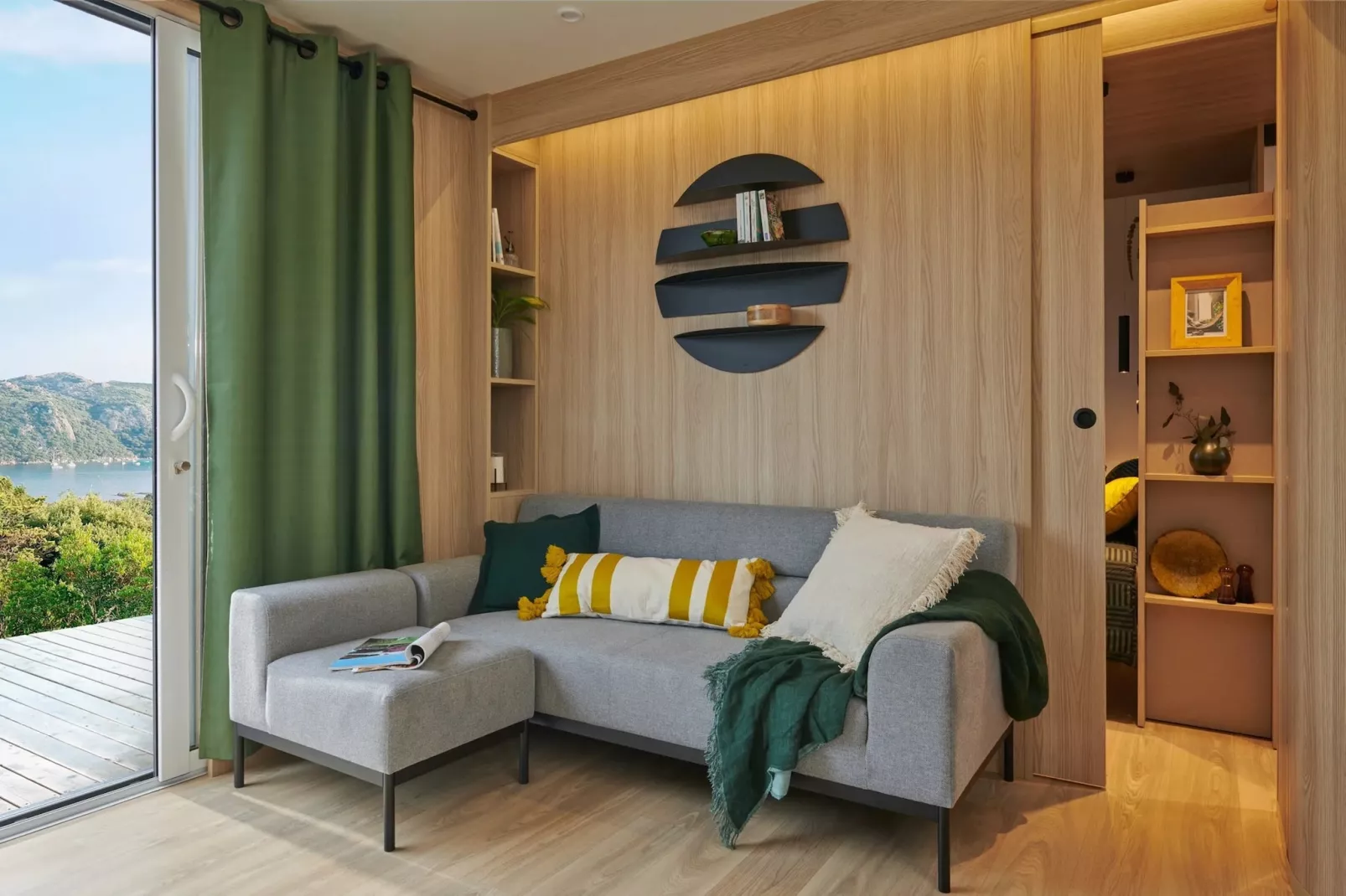 Camping L'Air Marin Vias-Plage  Mobilhome TULUM 2CH-Floor plan