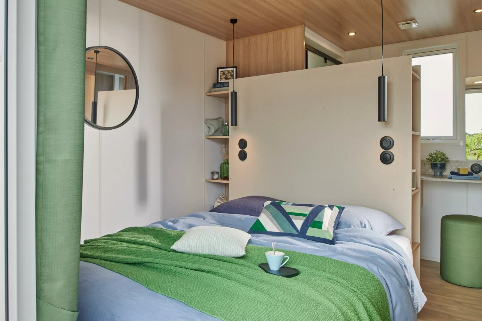 Camping L'Air Marin Vias-Plage  Mobilhome TULUM 3CH-Schlafzimmer
