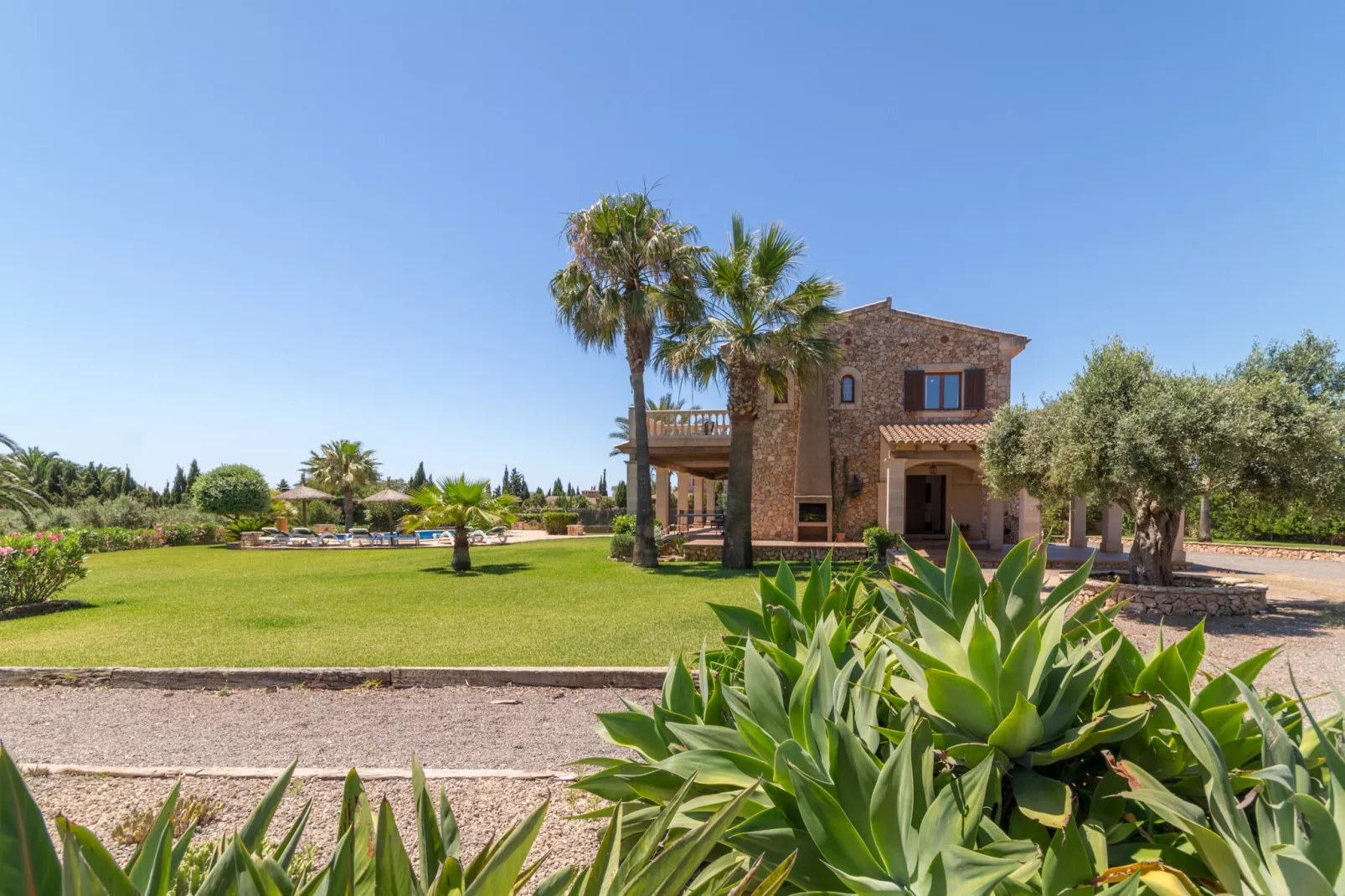 S'hort d'Or, Finca 5StarsHome Mallorca-Gärten Sommer