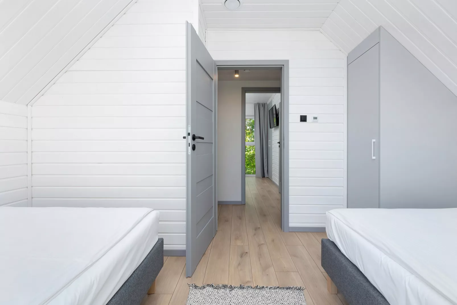 Villa Hoff Ferienhäuser Domek 5 Pers-Chambre