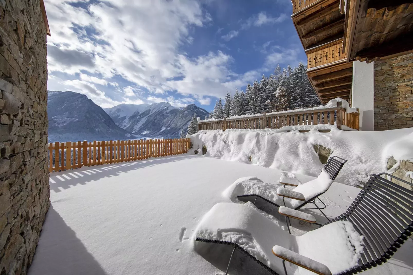 Nationalpark Chalet Bretterspitze-Vue d'hiver