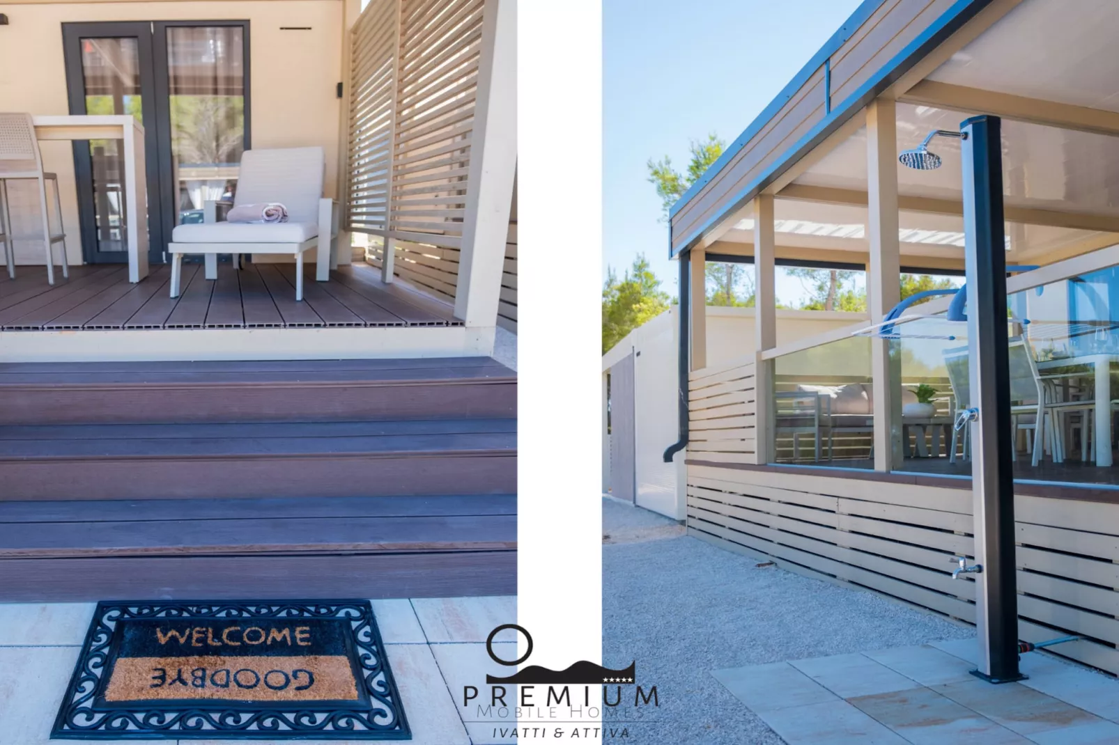 Charming Two-bedroom Mobile Homes Drage - Mobile Home with Sea View and Terrace-Extérieur