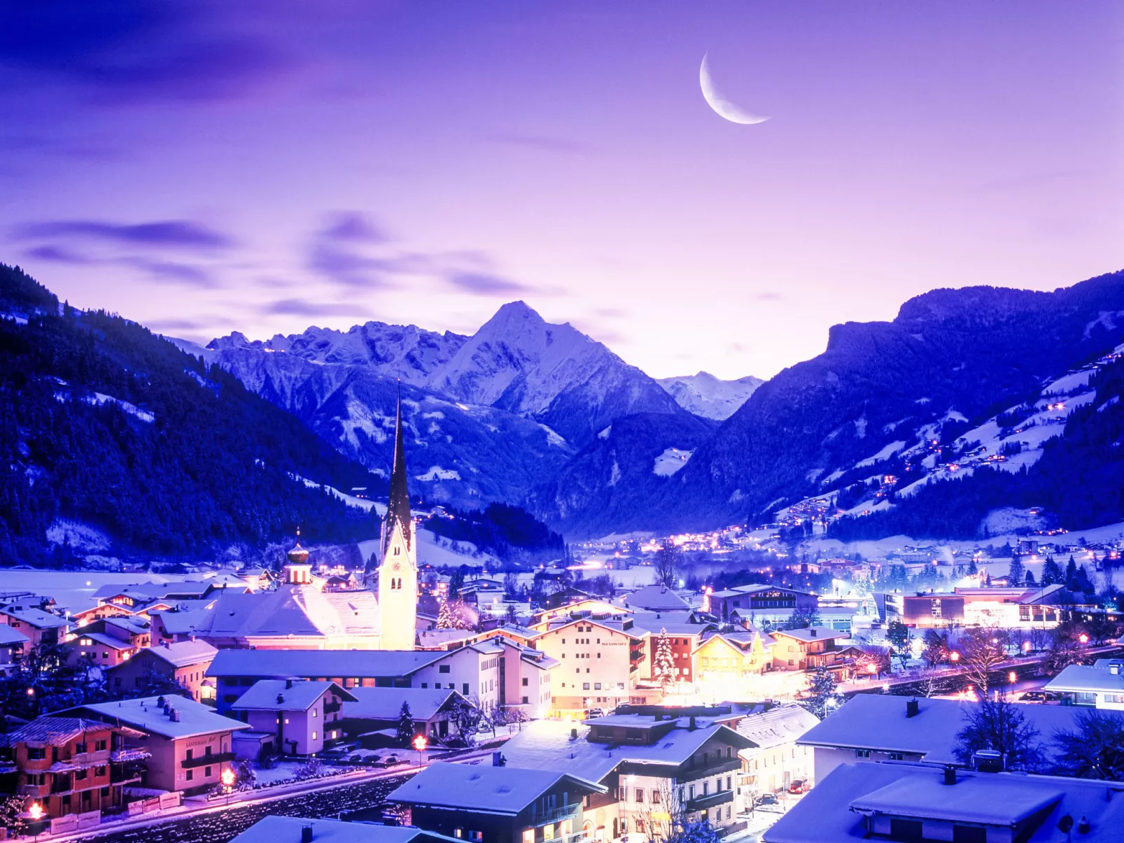 Alpenblick-Draußen