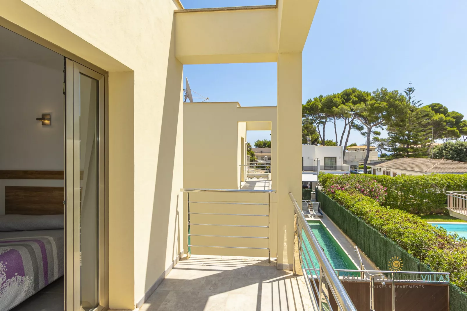 Villa Albufera en Playa Muro: a unos pasos del Mar-Terrassenbalkon