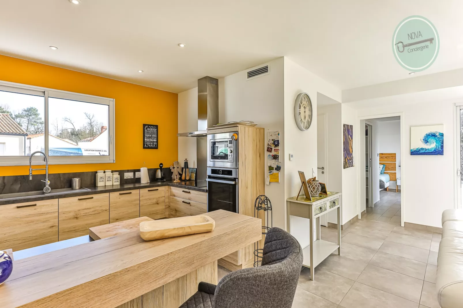 Villa la Fleur des Dunes-Küche