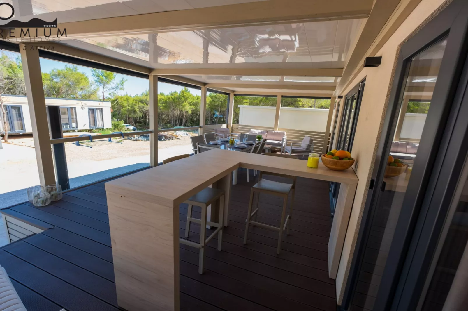 Charming Two-bedroom Mobile Homes Drage - Mobile Home with Sea View and Terrace-Extérieur