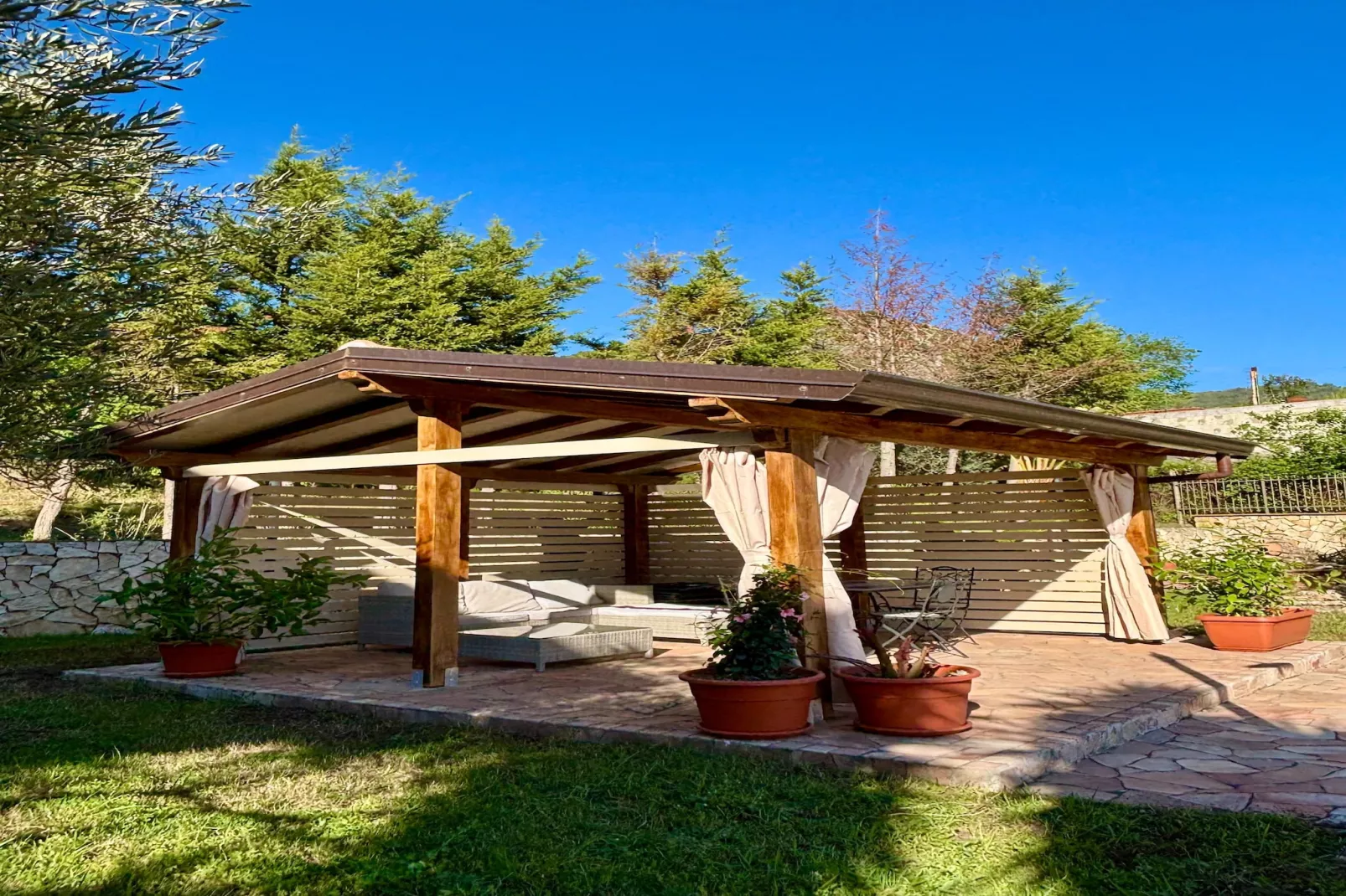 Ferienhaus Francavilla di Sicilia  Villa Uliveto-Gärten Sommer