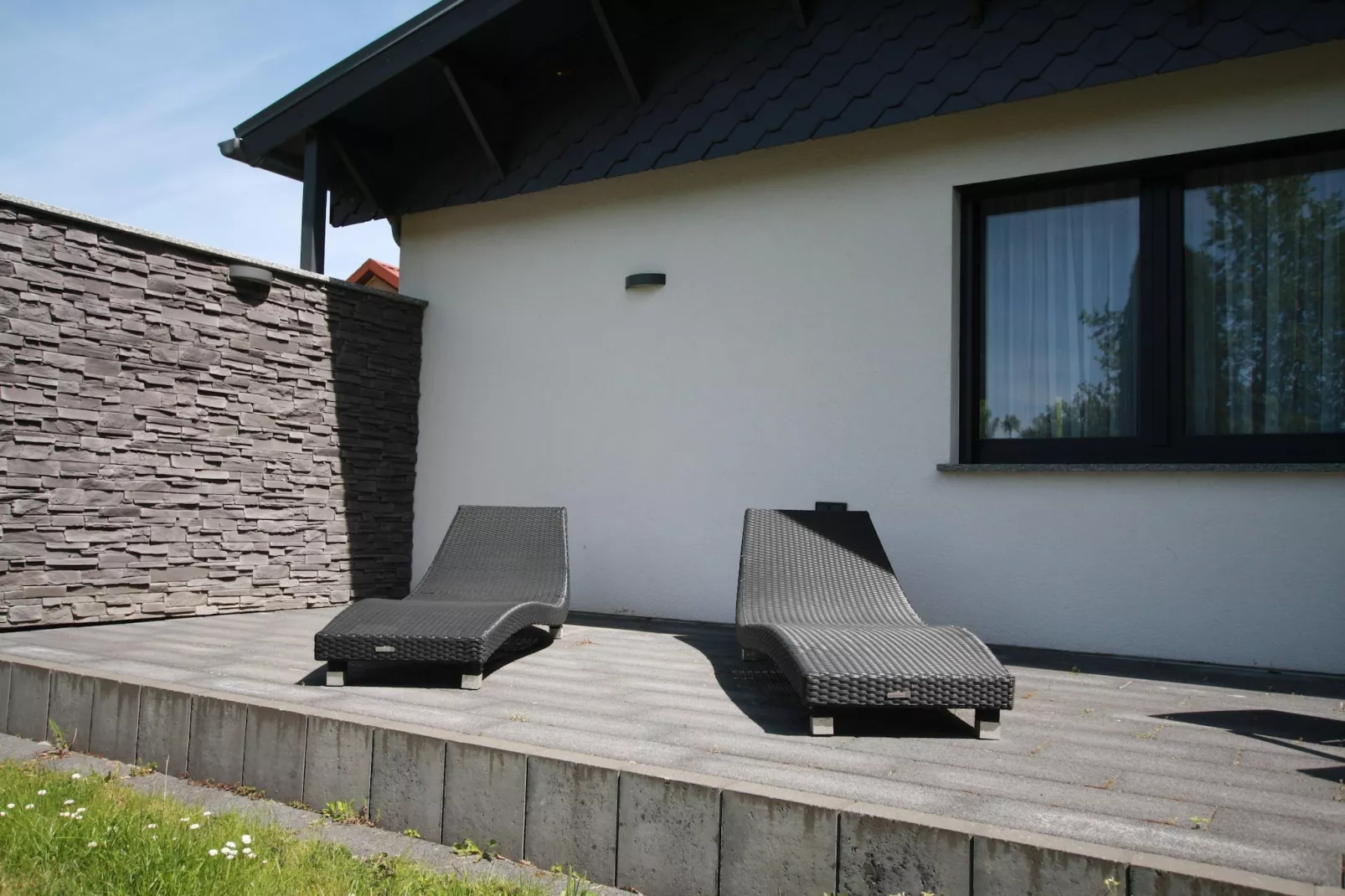 Ferienhaus mit Wasserblick 2 Pers-Terrace balcony