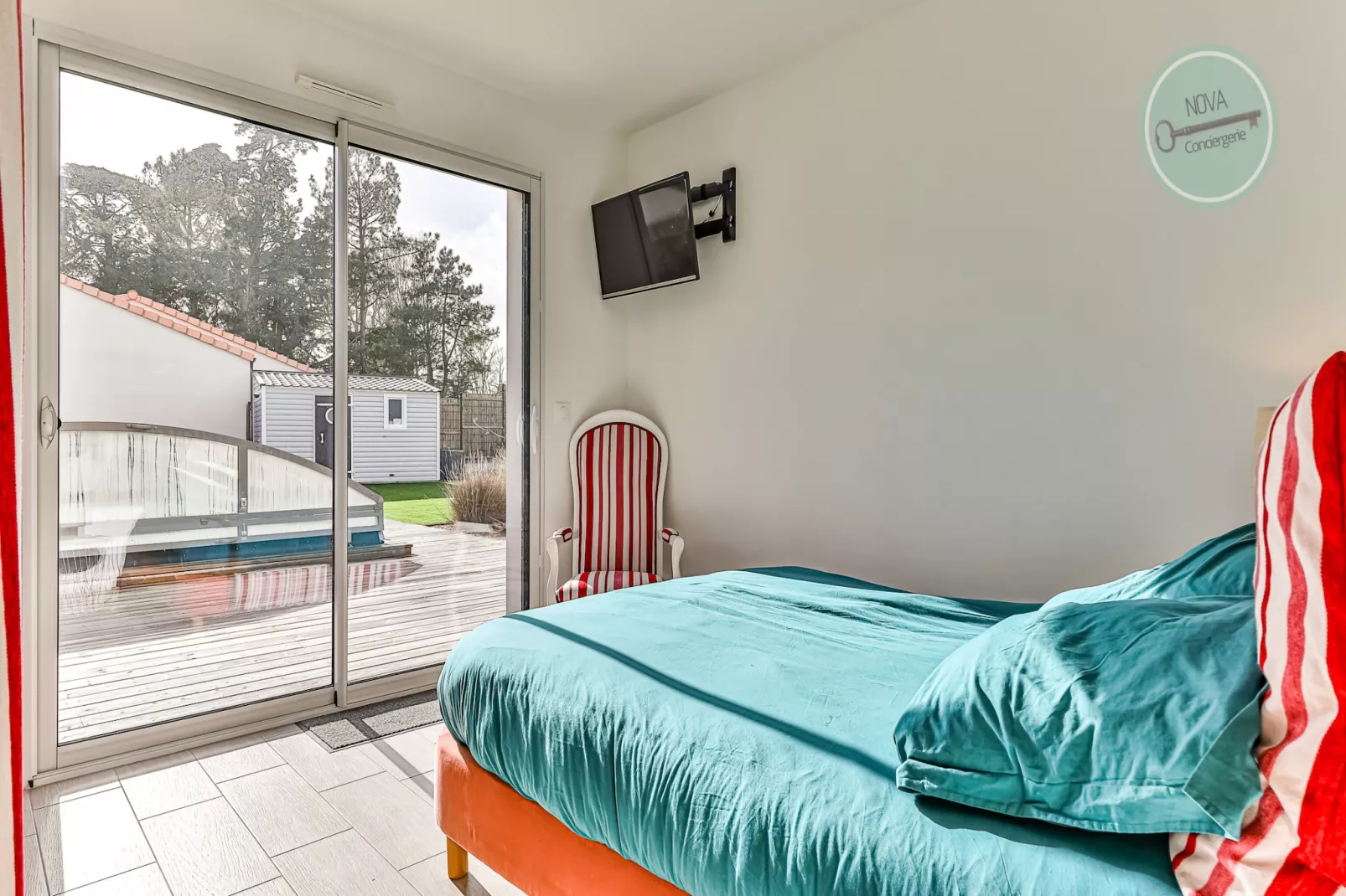 Villa la Fleur des Dunes-Schlafzimmer