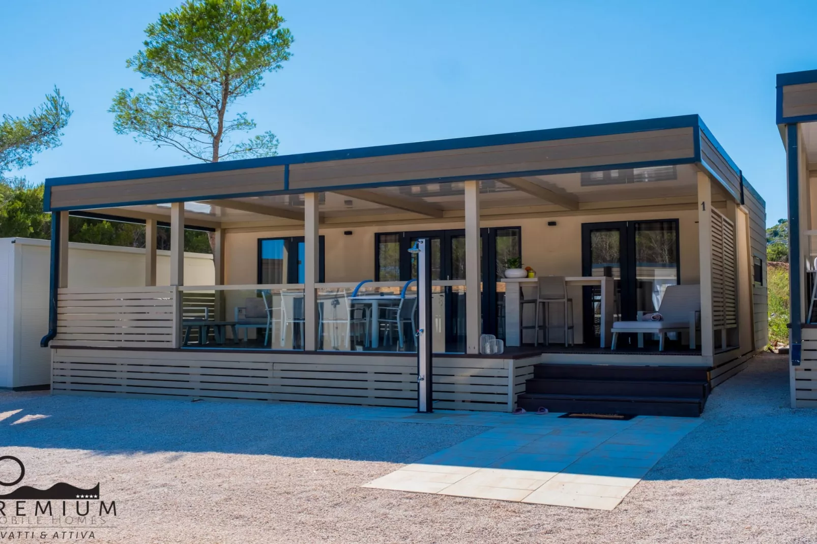 Charming Two-bedroom Mobile Homes Drage - Mobile Home with Sea View and Terrace-Extérieur