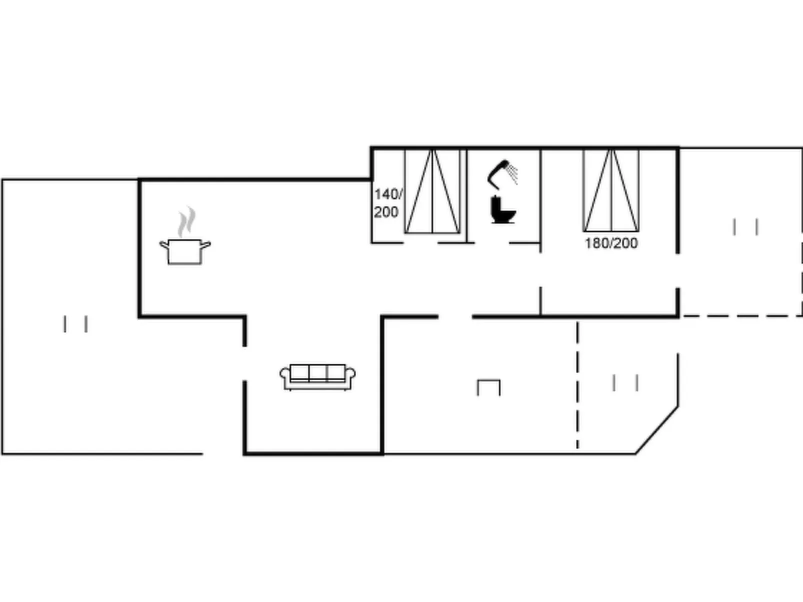 "Baarde" - 350m from the sea-Inside