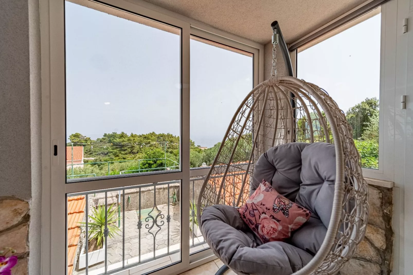 Stone House Blaca - Two Bedroom Stone House with Terrace and Sea View-Terrace balcony
