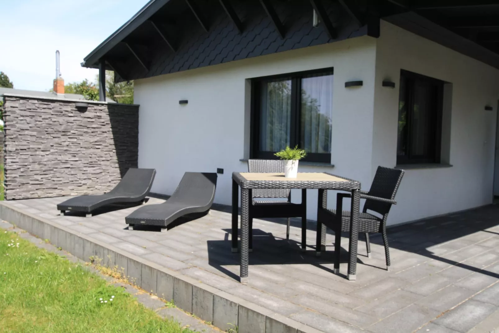 Ferienhaus mit Wasserblick 2 Pers-Terrace balcony