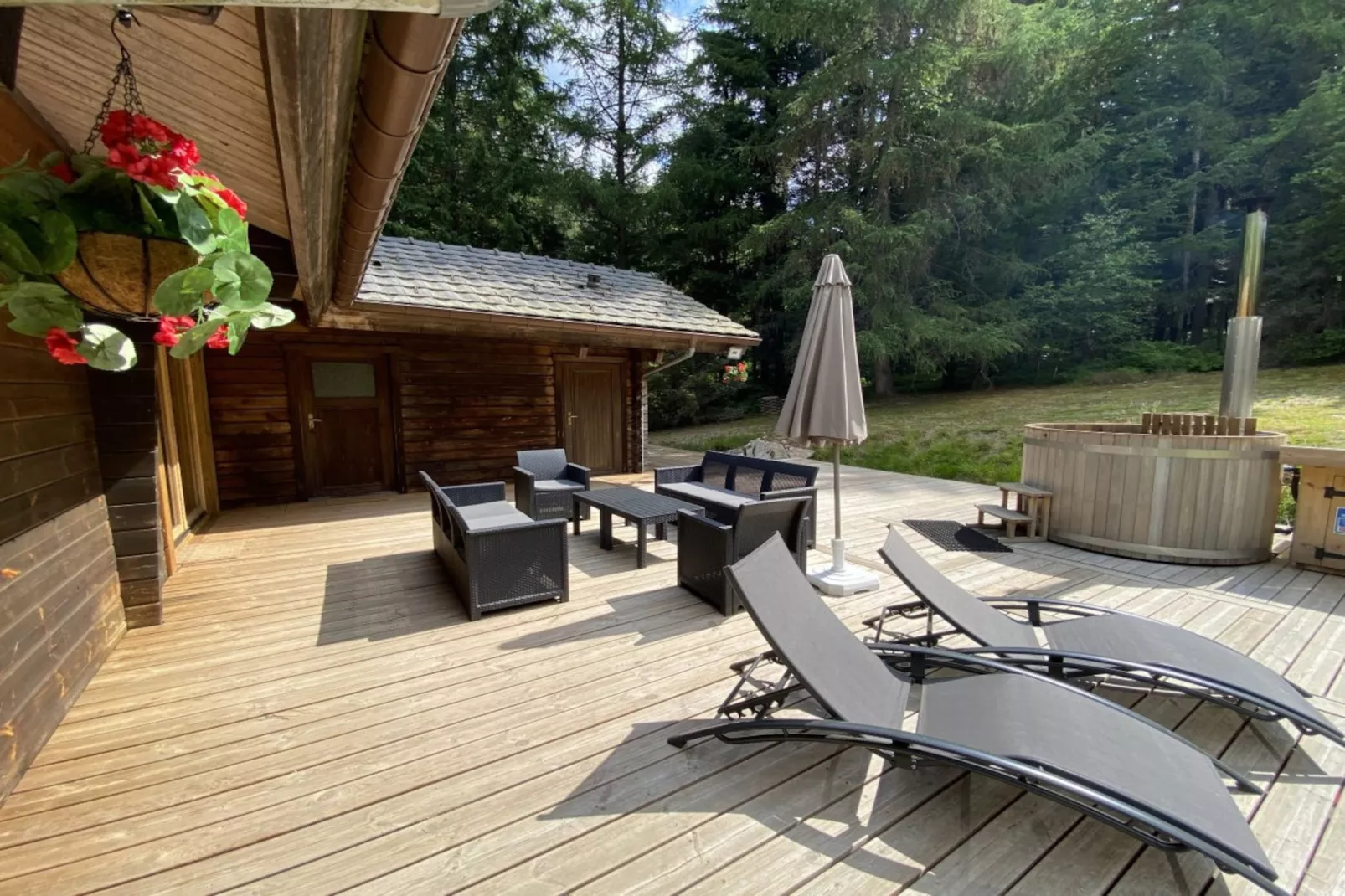 LE FISHING LODGE Chalet en bois avec Bain Nordique-Außenbereich
