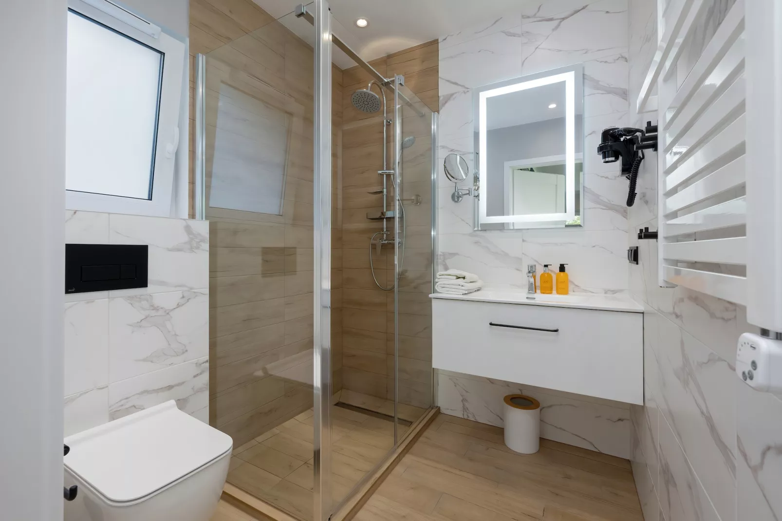 Villa Hoff Ferienhäuser Domek 5 Pers-Salle de bain